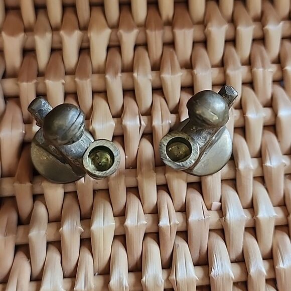 Vintage Hong Kong Mini Brass Angel Candle Holders - Picture 4 of 10